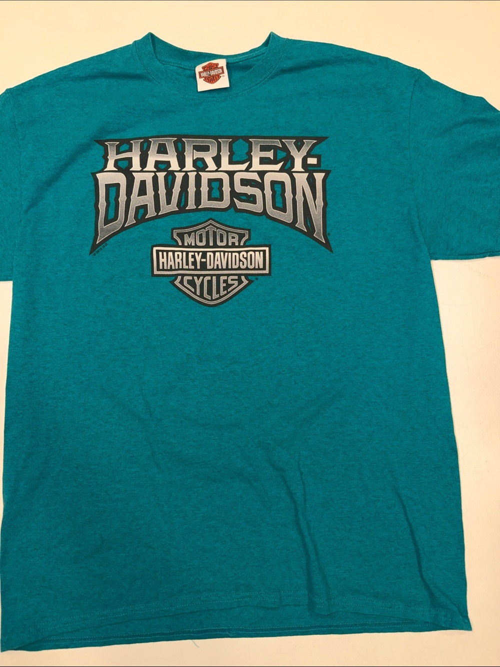 Harley‑Davidson Teal Short Sleeve Logo Tee
